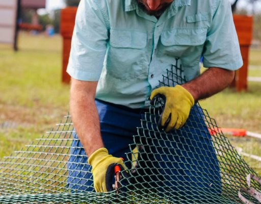fence installation stock